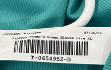 Load image into Gallery viewer, Express Womens Green Mock Neck Stretch Ribbed Pullover Tank Top Size XL
