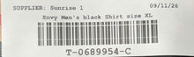 Load image into Gallery viewer, Envy Mens Black Plaid Cotton Short Sleeve Collared Button-Up Shirt Size XL
