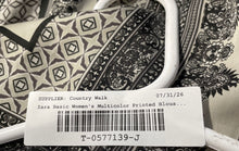Load image into Gallery viewer, Zara Basic Womens Multicolor Geo Paisley Print Long Sleeve Button-Up Shirt Sz S
