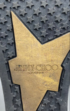 Load image into Gallery viewer, Authentic Jimmy Choo Womens Panama Black Wedge Sneakers Shoes EUR 39.5 Damaged
