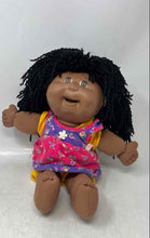 Load image into Gallery viewer, Cabbage Patch Kids Black Hair Brown Eyes Feed Me Doll With Backpack

