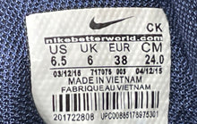 Load image into Gallery viewer, Nike Mens Air Jordan 1 Mid 717075-005 Blue Silver White Sneaker Shoes Size 6.5
