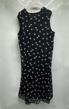 Load image into Gallery viewer, Anne Klein Womens Black Printed Sleeveless V-Neck A-Line Dress Size XL
