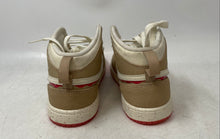 Load image into Gallery viewer, Nike Boys Air Jordan 1 Mid SE HJ5960-206 Brown Beige Red Sneakers Shoes Sz 2.5Y
