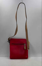 Load image into Gallery viewer, Authentic Giani Bernini Womens North South Red Saffiano Leather Crossbody Purse
