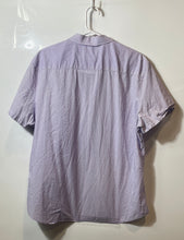 Load image into Gallery viewer, Calvin Klein Mens Purple Printed Short Sleeve Slim-Fit Button-Up Shirt Size XL
