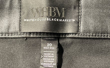 Load image into Gallery viewer, White House Black Market Womens Black Flat Front High-Rise Chino Pants Size 10
