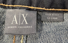 Load image into Gallery viewer, Armani Exchange Mens Blue Dark Wash Classic 5-Pocket Design Bootcut Jeans Sz 34L
