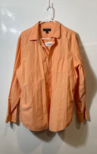 Load image into Gallery viewer, Banana Republic Mens Orange Long Sleeve Standard Fit Button-Up Shirt Size Large
