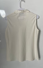Load image into Gallery viewer, Kasper Womens White Sleeveless V-Neck Easy Care Pullover Blouse Top Size PM
