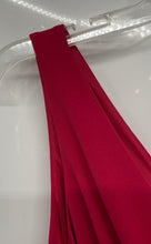 Load image into Gallery viewer, Guess Womens Red Pleated Surplice Neck Back-Zip Slit Sheath Dress Size 10

