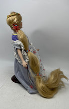 Load image into Gallery viewer, Antique Rapunzel Long Blonde Hair And Blue Eyes Decorative Porcelain Doll
