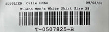 Load image into Gallery viewer, Milano Womens White Cotton Long Sleeve Collared Button-Up Shirt Size EUR 38
