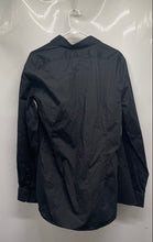 Load image into Gallery viewer, Express Mens 1MX Black Long Sleeve Collared Extra Slim Fit Dress Shirt Size M
