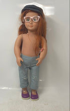 Load image into Gallery viewer, Our Generation Sabina Red Hair Fashion Doll With Pink Glasses And Newsboy Hat
