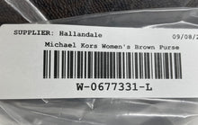Load image into Gallery viewer, Michael Kors Womens Brown Leather Signature Print Zipper Belt Bag &amp; Fanny Pack

