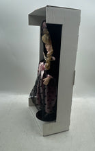 Load image into Gallery viewer, Victorian Collection Genuine Porcelain Doll Black Gold Dress By Melisa Jane
