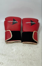 Load image into Gallery viewer, Century Unisex Red Black Adjustable Wrist Straps Boxing Kickboxing Gloves 12 Oz

