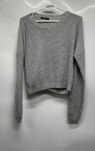 Load image into Gallery viewer, Forever 21 Womens Gray Long Sleeve Round Neck Knitted Pullover Sweater No Size
