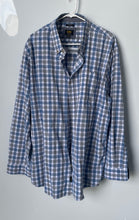 Load image into Gallery viewer, Lee Mens Blue Gray White Regular Fit Stretch Pockets Button-Up Shirt Size XXL
