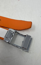 Load image into Gallery viewer, Gelante Mens Orange Genuine Leather Automatic Ratchet Buckle Dress Belt Sz 28-44
