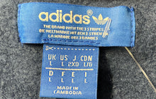 Load image into Gallery viewer, Adidas Mens Navy Blue Graphic Print Trefoil Long Sleeve Pullover Sweatshirt Sz L
