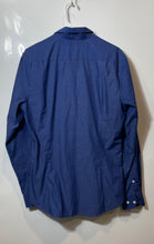 Load image into Gallery viewer, H&amp;M Mens Blue Slim Fit Long Sleeve Collared Button-Up Shirt Size Medium
