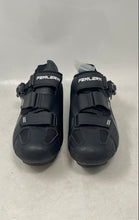 Load image into Gallery viewer, Fenlern Mens Black Hook And Loop 4 Bolt Mountain Cycling Shoes Size EUR 43
