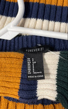 Load image into Gallery viewer, Forever 21 Womens Multicolor Striped Cotton Long Sleeve Pullover Sweater Size S
