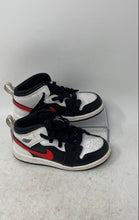 Load image into Gallery viewer, Nike Baby Boys Air Jordan 1 Mid 640735-075 Black White Sneakers Shoes Size 10C
