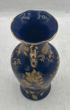Load image into Gallery viewer, Blue Gold Floral Fine Porcelain Collectibles Home Decorative Japanese Vase

