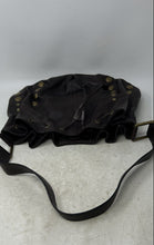 Load image into Gallery viewer, Charles David Womens Brown Leather Studded Inner Pockets Drawstring Shoulder Bag
