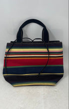 Load image into Gallery viewer, Kate Spade Womens Multicolor Striped Canvas Double Handle Magnetic Tote Bag
