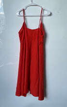 Load image into Gallery viewer, Forever 21 Womens Orange Sleeveless Front Tie Mini Dress Size Medium
