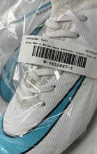 Load image into Gallery viewer, Wowei Mens White Aqua Lace-Up Low Top Football Cleats Shoes Size EUR 42
