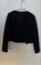 Load image into Gallery viewer, BCBGMaxazria Womens Black Long Sleeve Jaymes Asymmetric Peplum Jacket Size S

