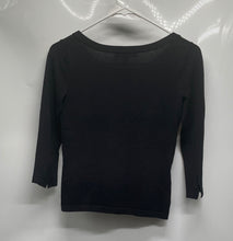 Load image into Gallery viewer, Banana Republic Womens Black 3/4 Sleeve Scoop Neck Regular Fit Blouse Top Sz XS
