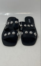 Load image into Gallery viewer, Schutz Womens Lizzie Black Open Toe Studded Slip-On Jelly Slide Sandals Sz EU 40
