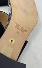 Load image into Gallery viewer, Avellini Womens Black Leather Open Toe Slingback Sandals Size US 6 EU 37 W/ Tag
