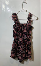 Load image into Gallery viewer, Forever 21 Womens Black Floral Ruffle Wide Strap One-Piece Romper Size M
