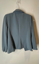 Load image into Gallery viewer, Calvin Klein Womens Blue Long Sleeve Pockets Open Front Blazer Jacket Size 12

