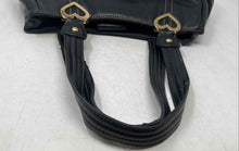 Load image into Gallery viewer, Aurielle Womens Black Leather Heart Shaped Hardware Zipper Shoulder Bag
