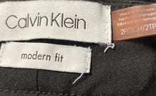 Load image into Gallery viewer, Calvin Klein Womens Black Modern Fit Pockets Stretch Wide-Leg Dress Pants Sz 2P
