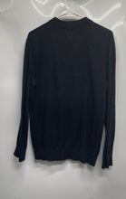 Load image into Gallery viewer, H&amp;M Mens Black Cotton Slim Fit Long Sleeve Crew Neck Pullover Sweater Size M
