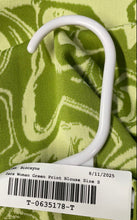 Load image into Gallery viewer, Zara Womens Green Swirl Print Sleeveless V-Neck Cropped Blouse Top Size S
