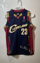 Load image into Gallery viewer, Reebok Boys Blue Cleveland Cavaliers LeBron James #23 NBA Jersey Size Small
