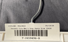 Load image into Gallery viewer, Kenneth Cole Reaction Mens Gray Flat Front Slash Pockets Dress Pants Size 32X30
