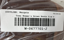 Load image into Gallery viewer, Toms Womens Rylie Brown Round Toe Flat Zipper Ankle Boots Size 8
