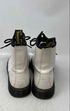Load image into Gallery viewer, Dr.Martens Unisex White Leather Lace-Up Ankle Combat Boots Size M6 W7
