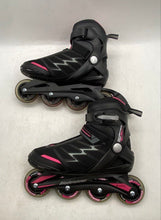 Load image into Gallery viewer, Bladerunner Womens Advantage Pro Black Pink Adjustable Inline Skates Size 9
